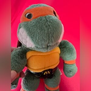 Vintage Teenage Mutant Ninja Turtles Plush - Green & Orange